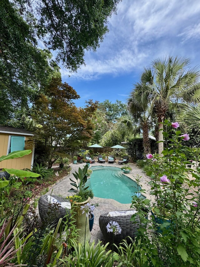 2066 Wappoo Dr, Charleston, SC 29412 - view of pool with a patio and a fenced backyard