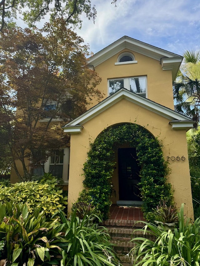 2066 Wappoo Dr, Charleston, SC 29412 - property entrance with stucco siding