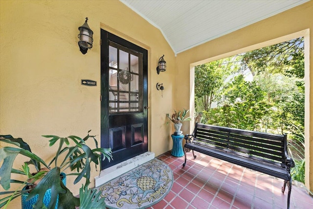 2066 Wappoo Dr, Charleston, SC 29412 - entrance to property featuring covered porch and stucco siding