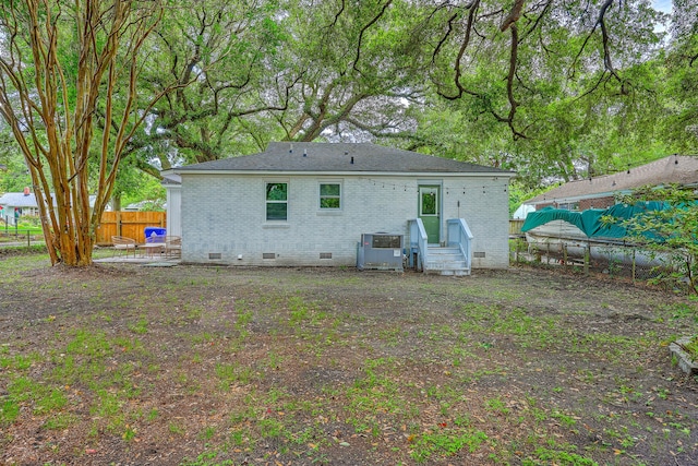 1188 Camden St, North Charleston, SC 29405 - back of house with crawl space and brick siding