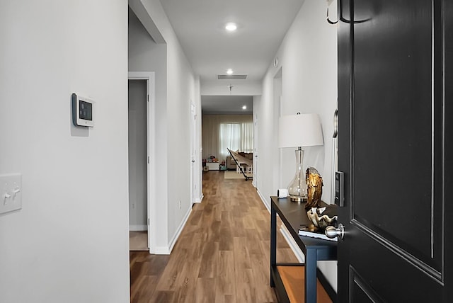 513 Donnas View Way, Summerville, SC 29486 - hallway with wood finished floors, baseboards, and recessed lighting