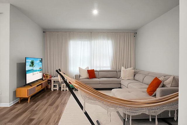 513 Donnas View Way, Summerville, SC 29486 - living room featuring wood finished floors and baseboards