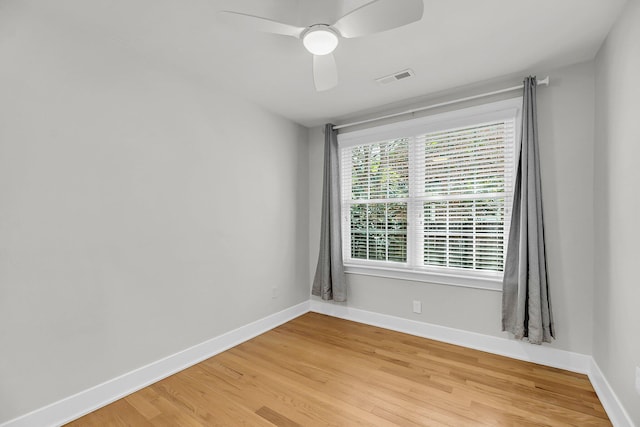 31 Lyttleton St, Charleston, SC 29407 - empty room featuring light wood-style flooring, baseboards, and a ceiling fan