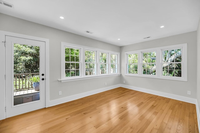 31 Lyttleton St, Charleston, SC 29407 - spare room with wood finished floors, baseboards, and recessed lighting
