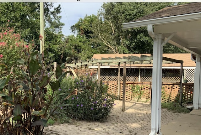 view of patio / terrace with a pergola