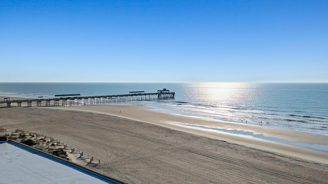 water view featuring nearby beach
