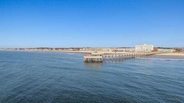 water view featuring local beach