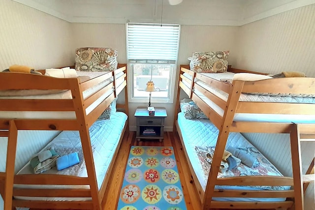 bedroom featuring wood-type flooring