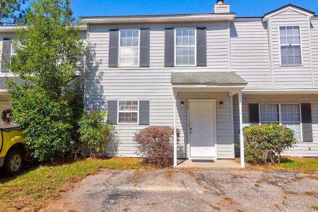 multi unit property with a chimney