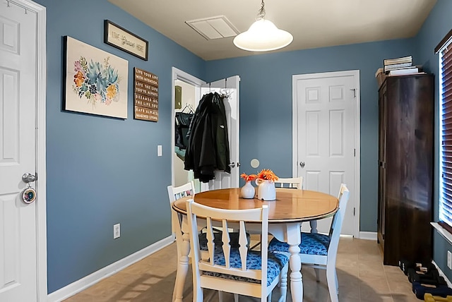 dining area with baseboards