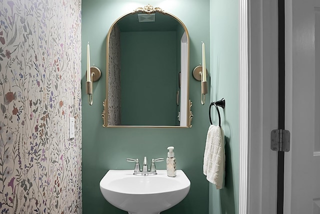 bathroom with a sink