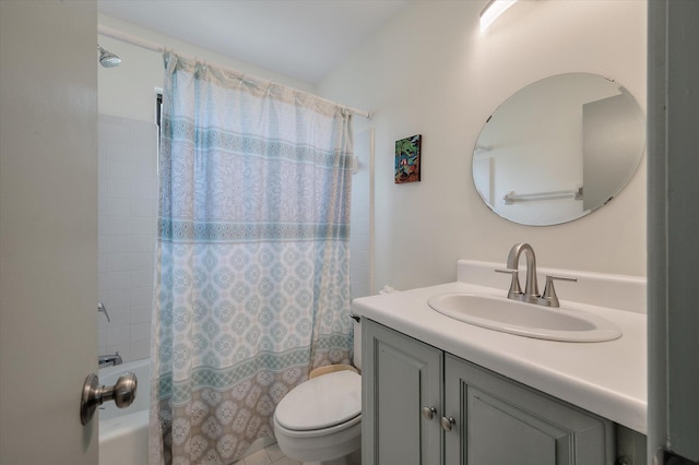 2619 Buccaneer Rd, Isle Of Palms, SC 29451 - full bathroom with vanity, shower / tub combo with curtain, and toilet