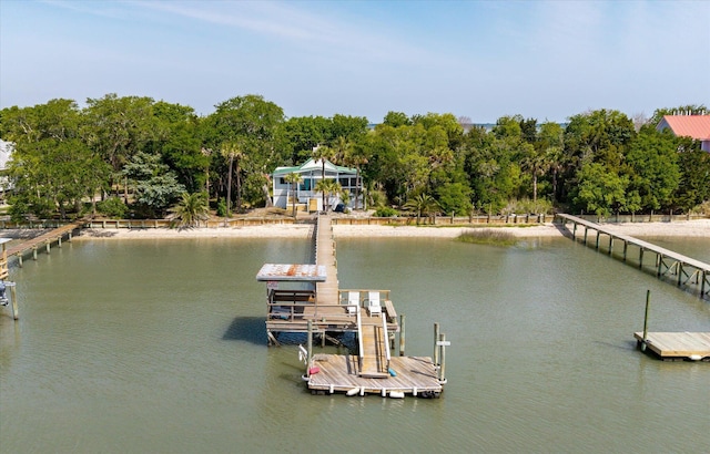 2619 Buccaneer Rd, Isle Of Palms, SC 29451 - dock featuring a water view and view of scattered trees
