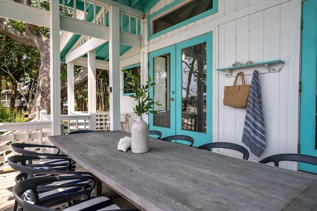 2619 Buccaneer Rd, Isle Of Palms, SC 29451 - view of patio / terrace featuring french doors