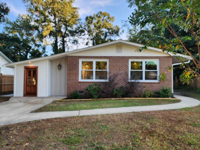 view of ranch-style house