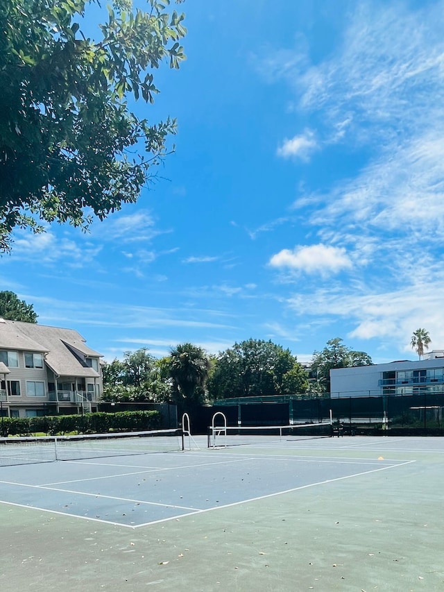 view of tennis court