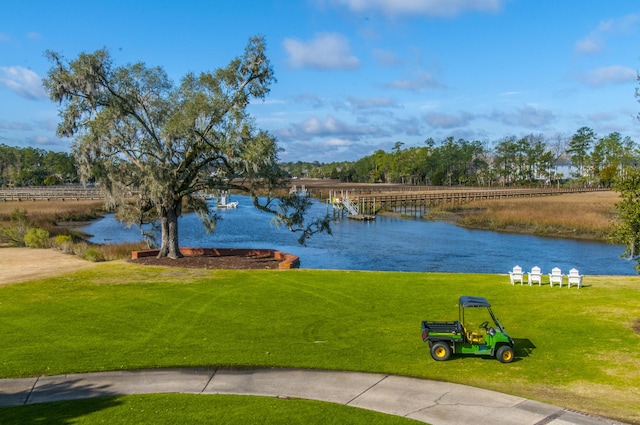 property view of water