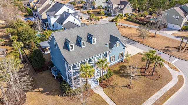 bird's eye view featuring a residential view