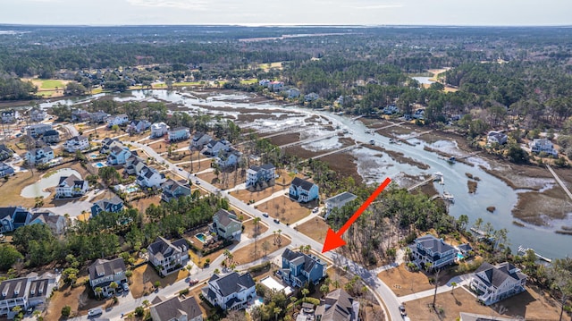 birds eye view of property featuring a residential view