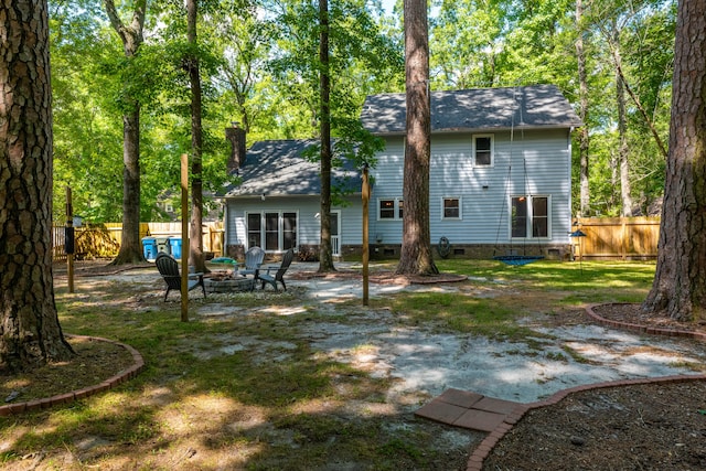 rear view of property with a patio