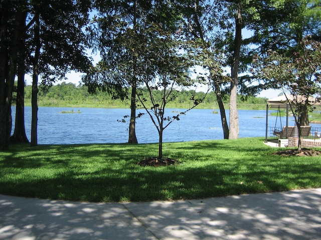 view of water feature