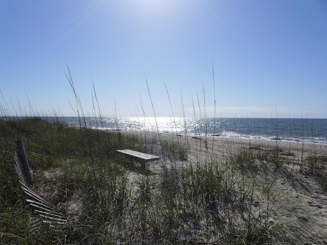 property view of water with a view of the beach