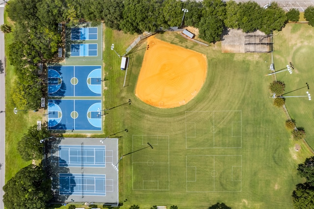 birds eye view of property