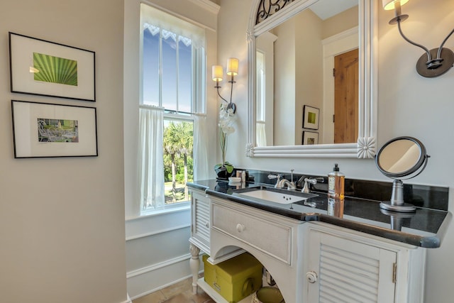 bathroom featuring vanity