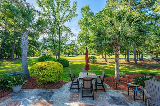 view of patio / terrace featuring outdoor dining area