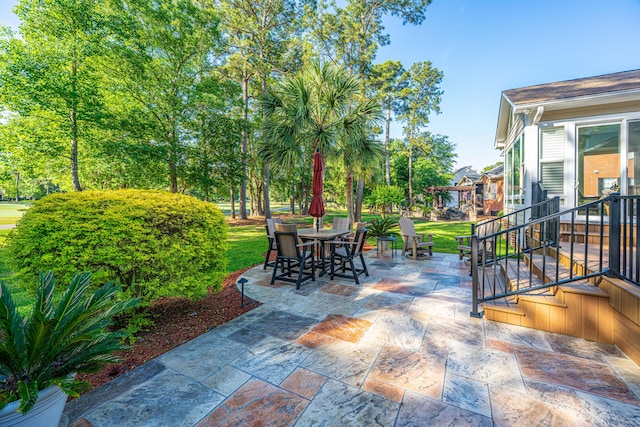 view of patio / terrace with outdoor dining space