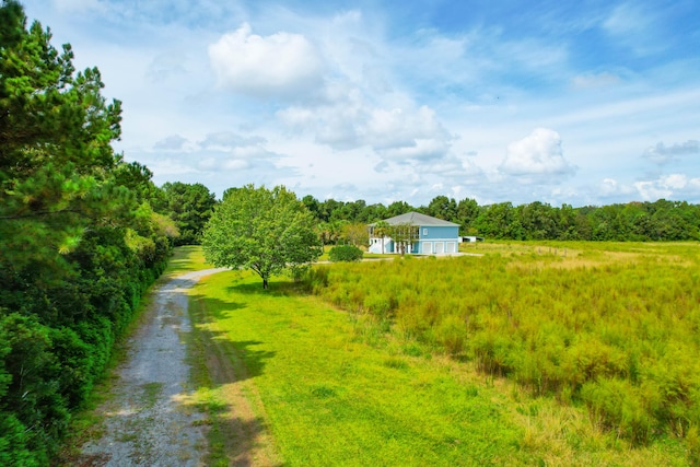 exterior space featuring a rural view