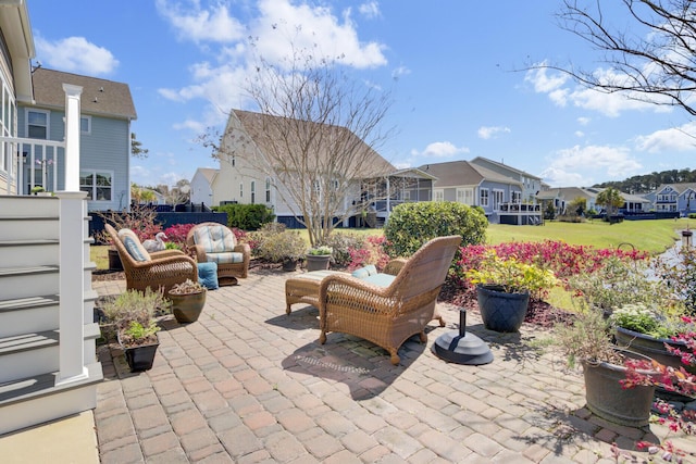 345 Turnstone St, Mount Pleasant, SC 29464 - view of patio featuring a residential view