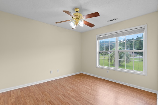 331 Kinard St, Orangeburg, SC 29118 - unfurnished room with light wood-type flooring and ceiling fan