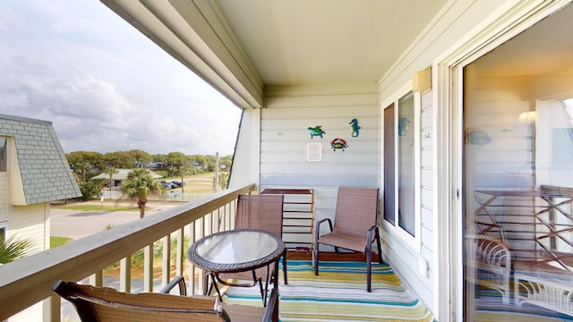 view of balcony