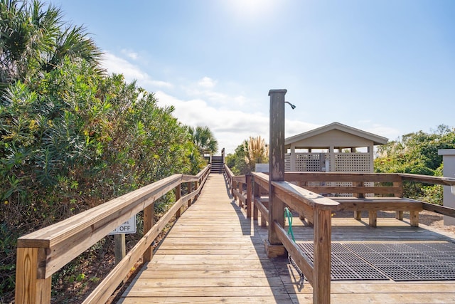 view of property's community featuring a gazebo