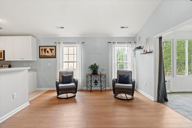 3486 Ashwycke St, Mount Pleasant, SC 29466 - living area featuring light wood-style floors and baseboards