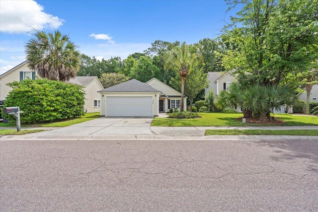3486 Ashwycke St, Mount Pleasant, SC 29466 - view of front of home featuring concrete driveway, an attached garage, and a front yard