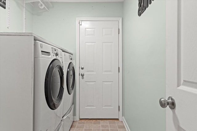 3486 Ashwycke St, Mount Pleasant, SC 29466 - laundry area with washer and dryer and baseboards