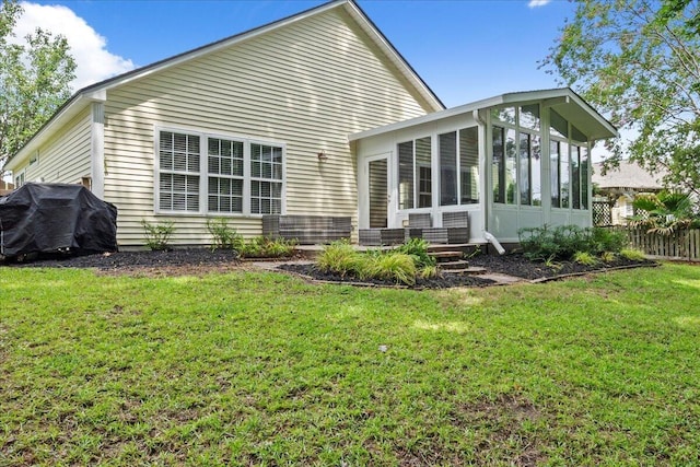3486 Ashwycke St, Mount Pleasant, SC 29466 - back of house featuring a sunroom