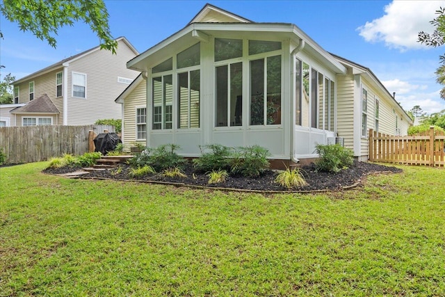 3486 Ashwycke St, Mount Pleasant, SC 29466 - back of property with a sunroom