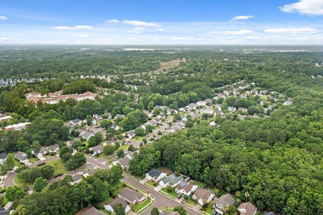 3486 Ashwycke St, Mount Pleasant, SC 29466 - aerial view of property's location with a forest and nearby suburban area