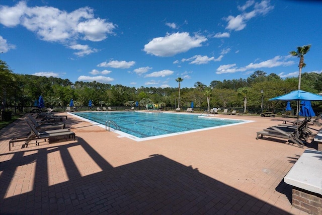 3486 Ashwycke St, Mount Pleasant, SC 29466 - community pool with a patio and view of scattered trees