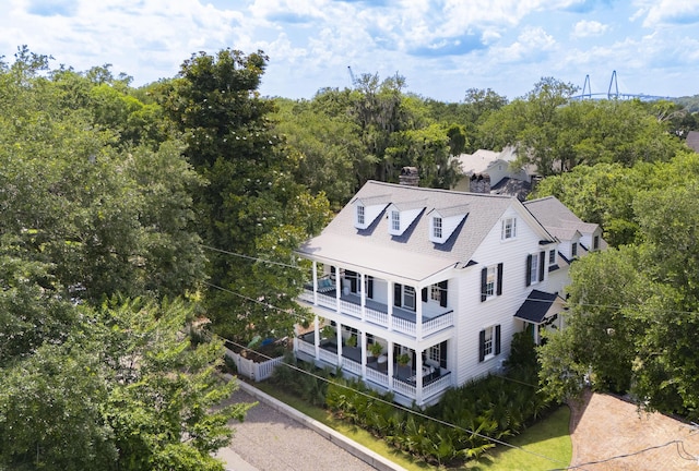 birds eye view of property