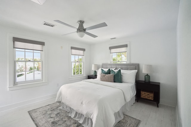 bedroom with ceiling fan