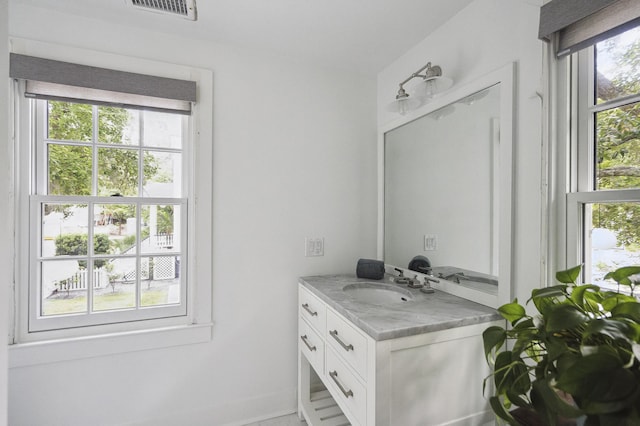 bathroom featuring vanity