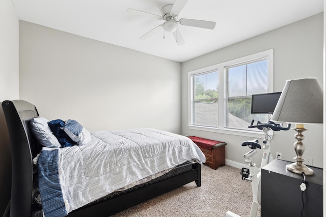 5511 Colonial Chatsworth Cir N, Charleston, SC 29418 - carpeted bedroom with baseboards and ceiling fan