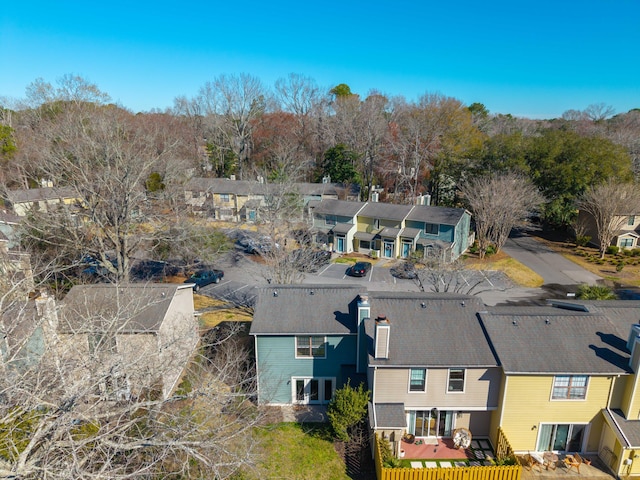 bird's eye view featuring a residential view