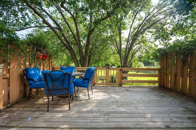 1166 Julian Clark Rd, Charleston, SC 29412 - deck featuring outdoor dining space