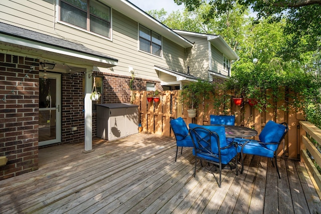 1166 Julian Clark Rd, Charleston, SC 29412 - deck with outdoor dining area