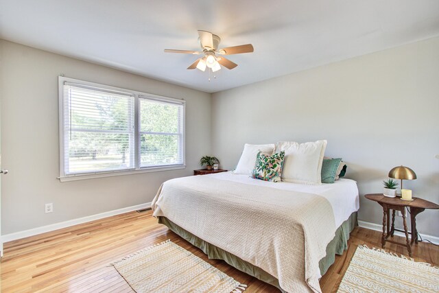 1834 Cornish Ave, Charleston, SC 29412 - bedroom with a ceiling fan, baseboards, and wood finished floors
